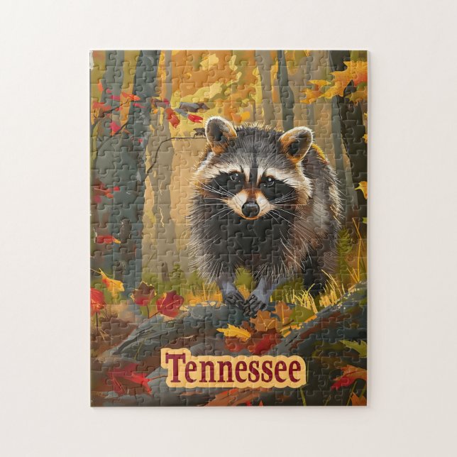 Quebra-cabeça Tennessee Raccoon (Vertical)