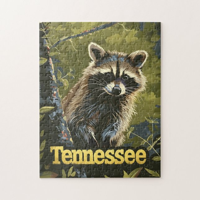 Quebra-cabeça Tennessee Raccoon (Vertical)