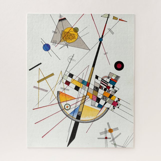 Quebra-cabeça Tensão Delicada, nº 85, por Wassily Kandinsky (Vertical)