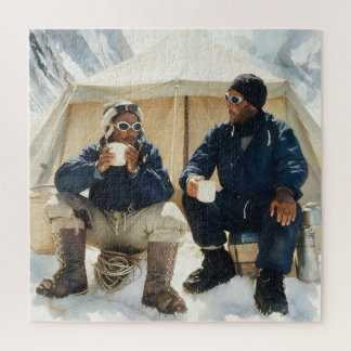 Quebra-cabeça Tenzing Norgay Edmund Hillary Conquistando o Evere