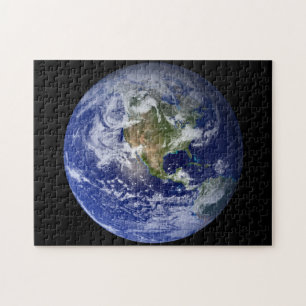 Quebra-cabeça Terra azul do planeta