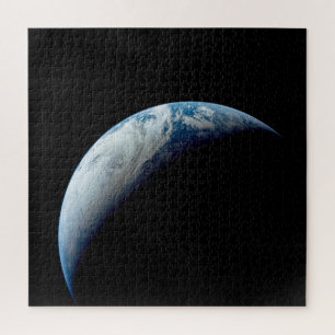 Quebra-cabeça Terra Crescente Tirada Da Missão Apollo 4.
