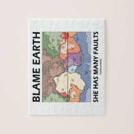 Quebra-cabeça Terra da culpa tem muitas falhas (a tectônica de