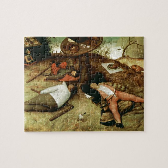 Quebra-cabeça Terra do Cockaigne por Pieter Bruegel, o Velho (Horizontal)