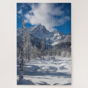 Quebra-cabeça Terra Maravilha da Montanha Snowy