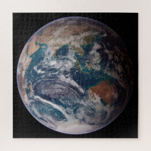 Quebra-cabeça Terra Marble Azul (Hemisfério Oriental)