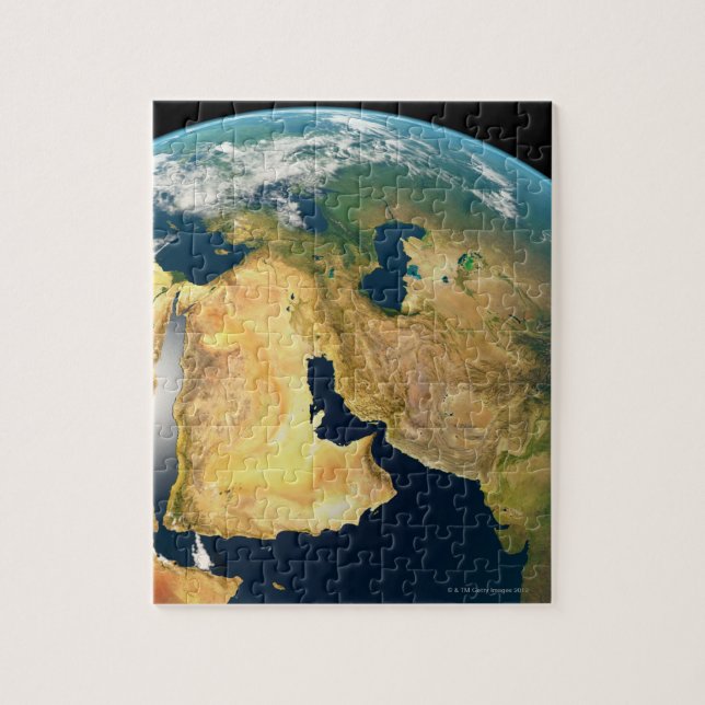 Quebra-cabeça Terra Vista do Espaço (Vertical)