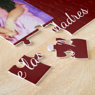 Quebra-cabeça Terracotta e White Love Words Dia de as mães Lati