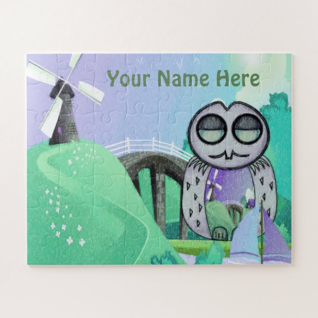 Quebra-cabeça Terras De Crianças De Coruja (Horizontal)