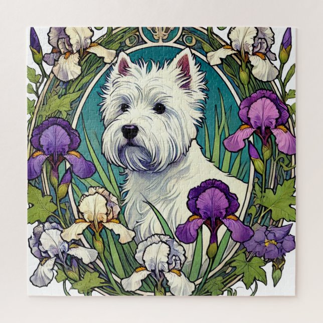 Quebra-cabeça Terrier West Highland Westie                       (Vertical)
