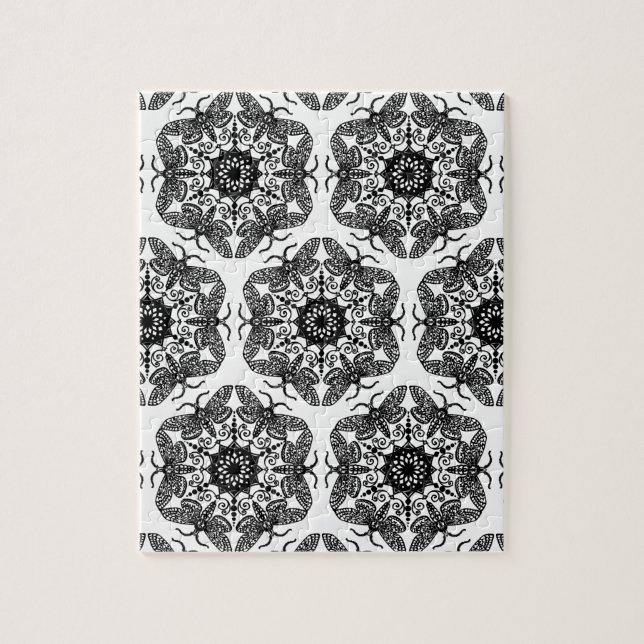 Quebra-cabeça Teste padrão da traça de Wycinanka (Vertical)