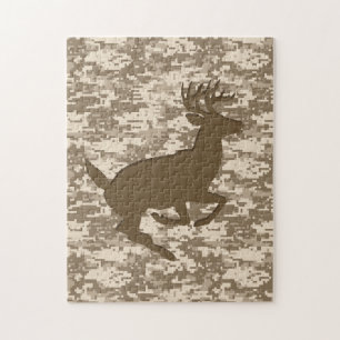Quebra-cabeça Teste padrão de Camo dos cervos da camuflagem de