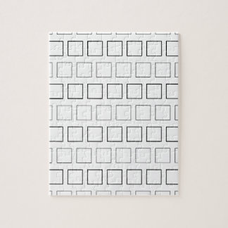 Quebra-cabeça Teste padrão minimalista preto e branco quadrado