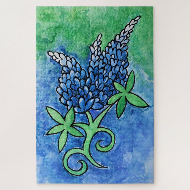 Quebra-cabeça Texas Bluebonnets (Vertical)