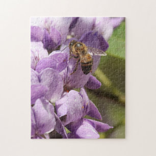 Quebra-cabeça Texas Honey Bee Flor-Laurel-Púrpura