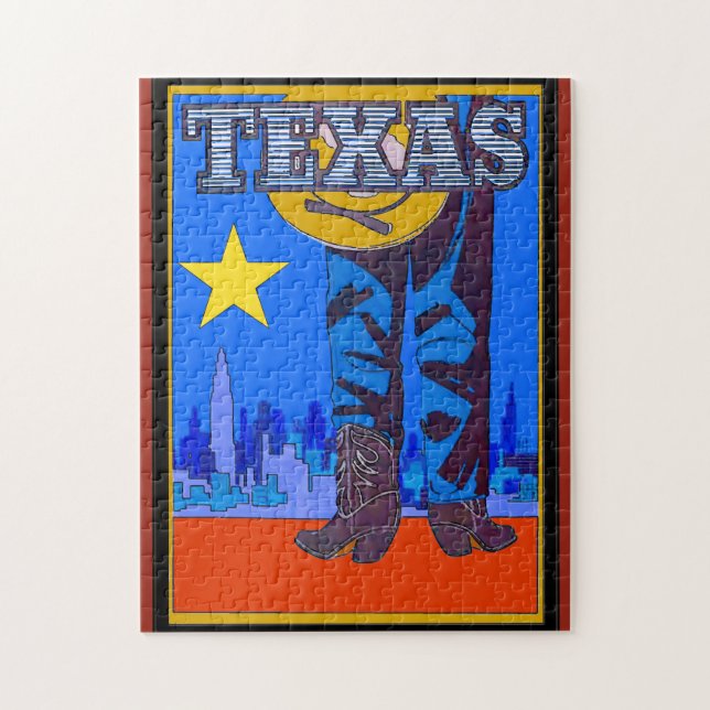 Quebra-cabeça Texas Lone Star (Vertical)
