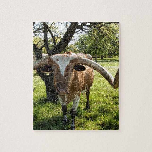 Quebra-cabeça Texas Longhorn Bull (Vertical)