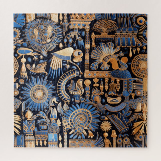 Quebra-cabeça Têxtil Egípcio Antigo (Vertical)