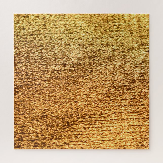 Quebra-cabeça Têxtil ouro: fundo macro glamouroso. (Vertical)