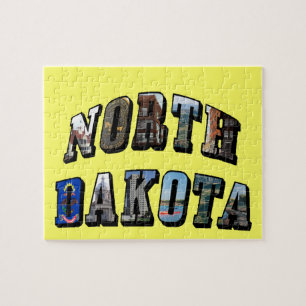 Quebra-cabeça Texto da imagem de North Dakota