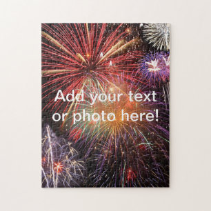 Quebra-cabeça Texto ou Foto Personalizada Finale do Fireworks