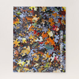 Quebra-cabeça Texto Personalizado de Peças de Vídeo Único Colori