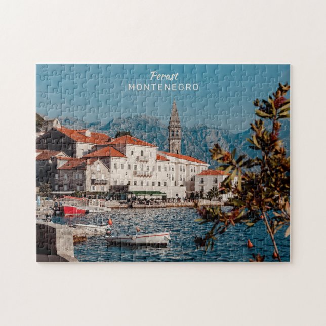 Quebra-cabeça Texto Personalizado Montenegro (Horizontal)