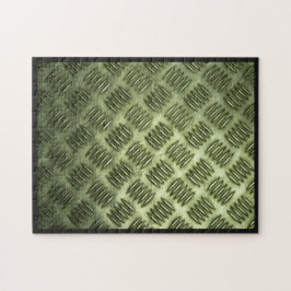 Quebra-cabeça Textura Checkered de aço da diagonal do