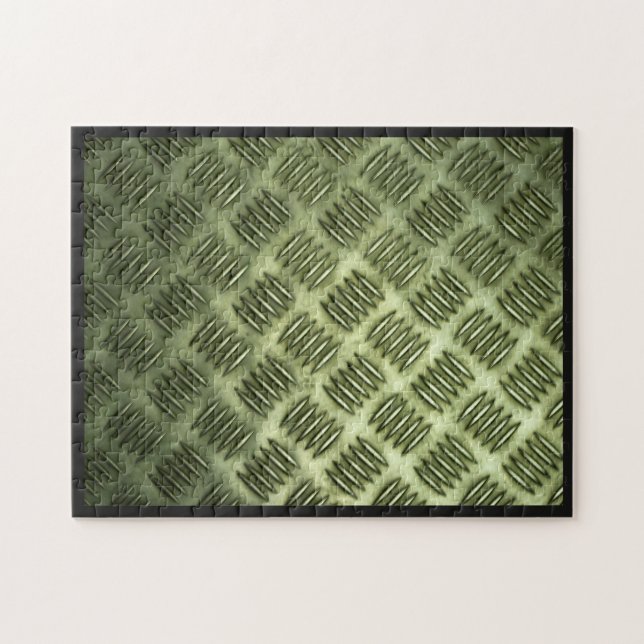 Quebra-cabeça Textura Checkered de aço da diagonal do (Horizontal)