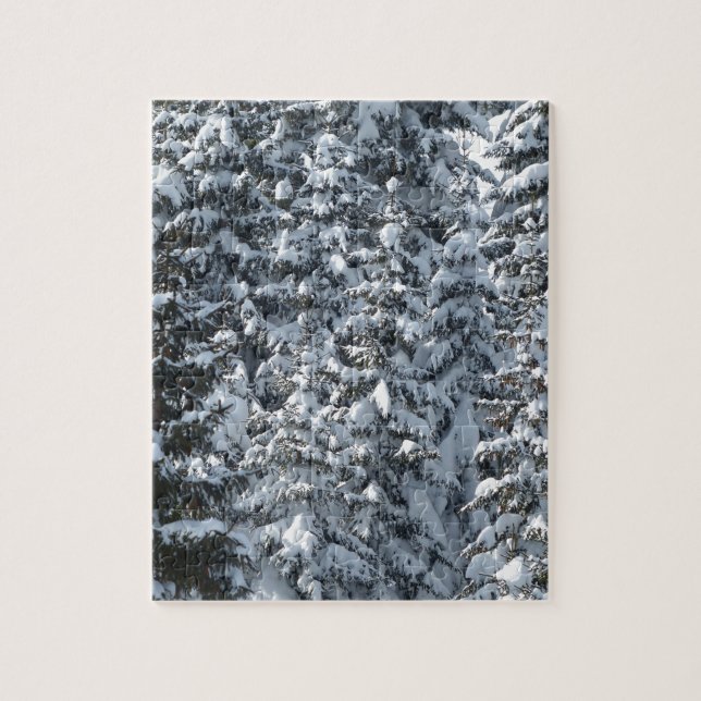 Quebra-cabeça Textura de árvore de abertura de neve (Vertical)