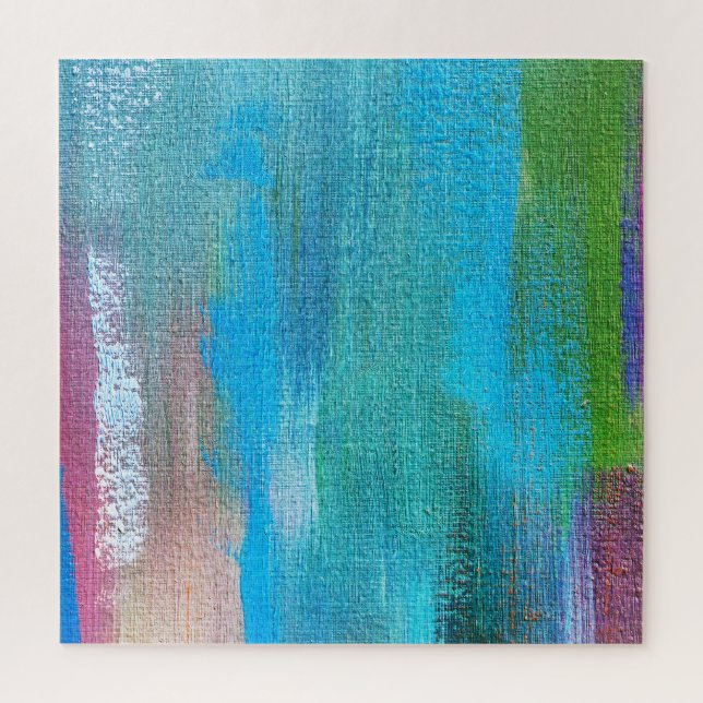Quebra-cabeça Textura de Canvas de pintura de óleo de abstrato (Vertical)