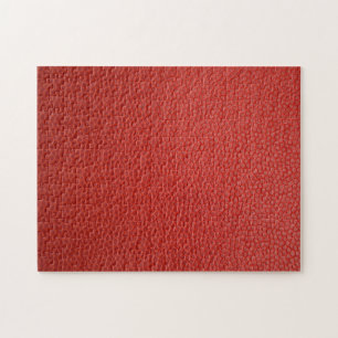 Quebra-cabeça Textura de couro vermelho