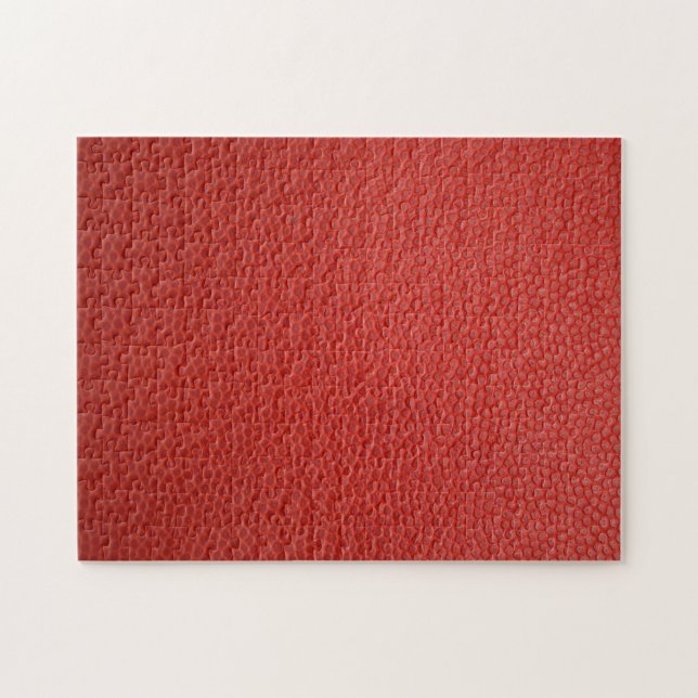 Quebra-cabeça Textura de couro vermelho (Horizontal)