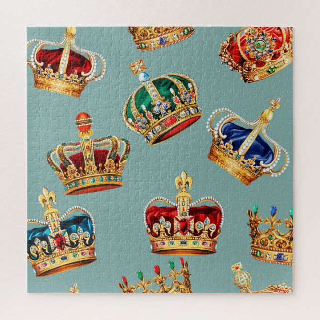 Quebra-cabeça Textura de Moda Barroca ouro (Vertical)