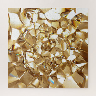 Quebra-cabeça Textura de ouro de abstrato de 3D.
