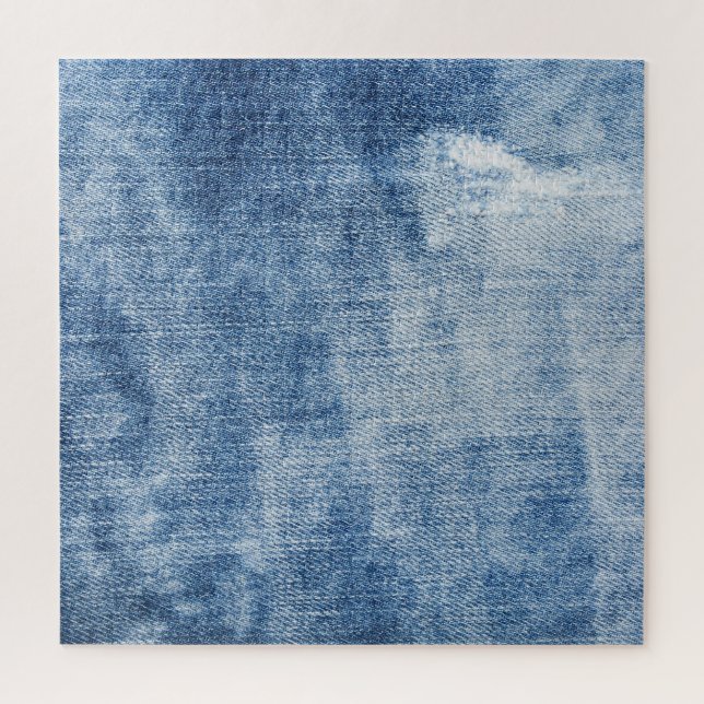 Quebra-cabeça Textura Denim: Furos Enroscados. (Vertical)