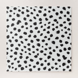 Quebra-cabeça Textura do Leopardo: Padrão Sem Semente Vintage.