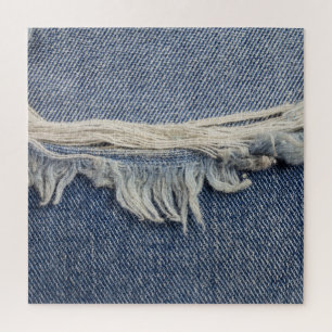 Quebra-cabeça Textura dos jeans riscada, fundo do na moda.