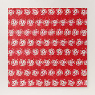 Quebra-cabeça Textura floral branca e abstrato.