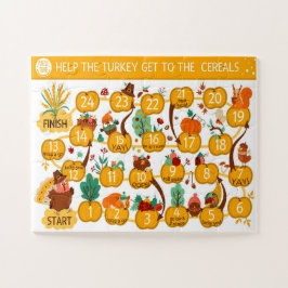 Quebra-cabeça Thanksgiving Help The Turkey Find The Cereal Oats 