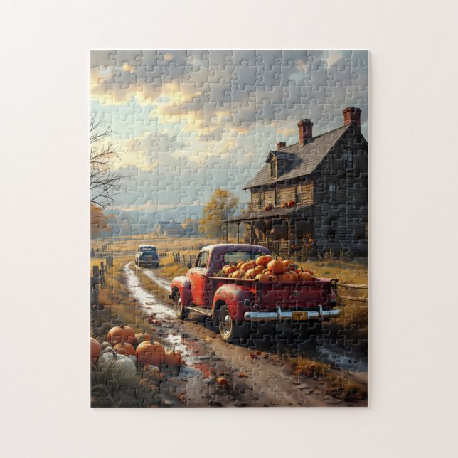 Quebra-cabeça Thanksgiving in the country (Vertical)