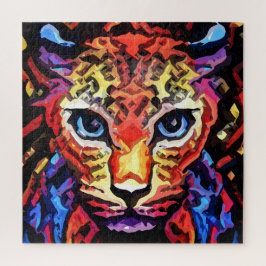 Quebra-cabeça That Colorful Leopard Look