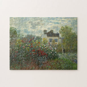 Quebra-cabeça The Artist's Garden in Argenteuil Claude Monet