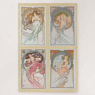 Quebra-cabeça The Arts 1898 por Alphonse Mucha