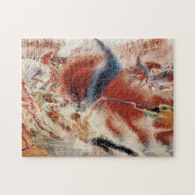 Quebra-cabeça The City Rises (por Umberto Boccioni) (Horizontal)