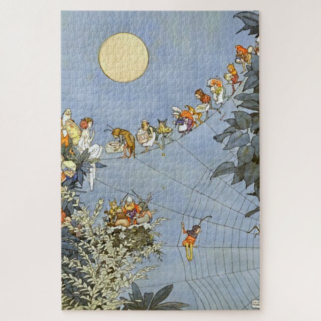 Quebra-cabeça "The Fairies Birthday" por Heath Robinson (Vertical)