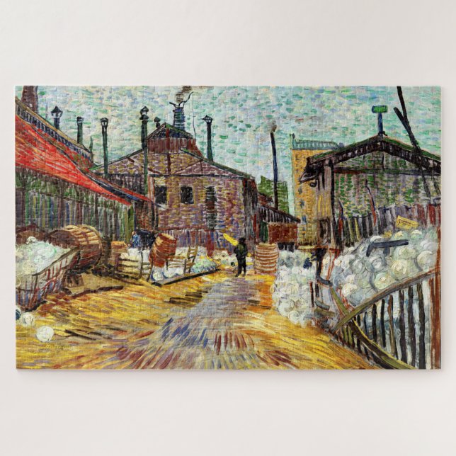 Quebra-cabeça The Fatory (1887) por Vincent Van Gogh (Horizontal)