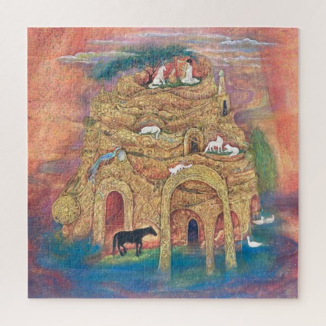 Quebra-cabeça The Golden Labyrinth of Animal Paradise (Vertical)