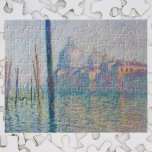 Quebra-cabeça The Grand Canal by Claude Monet<br><div class="desc">The Grand Canal (1908) by Claude Monet is a vintage impressionism fine art painting featuring the Santa Maria della Salute from the center of the canal, You can see the gondola poles coming out of the water and reaching for the sky. About the artist: Claude Monet was a founder of...</div>