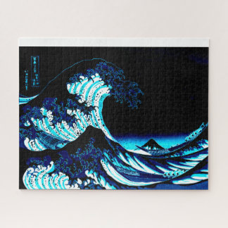 Quebra-cabeça The Great Wave Dark Blue